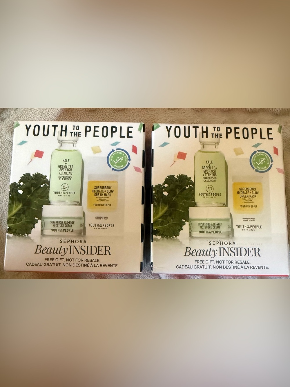 YOUTH To THE PEOPLE skin care set BOGO. 2 boxes.